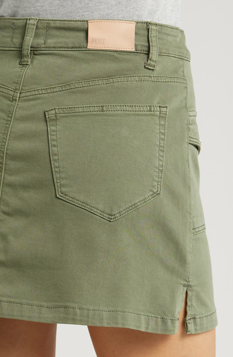 PAIGE Jessie Canvas Cargo Skirt, Alternate, color, Vintage Ivy Green
