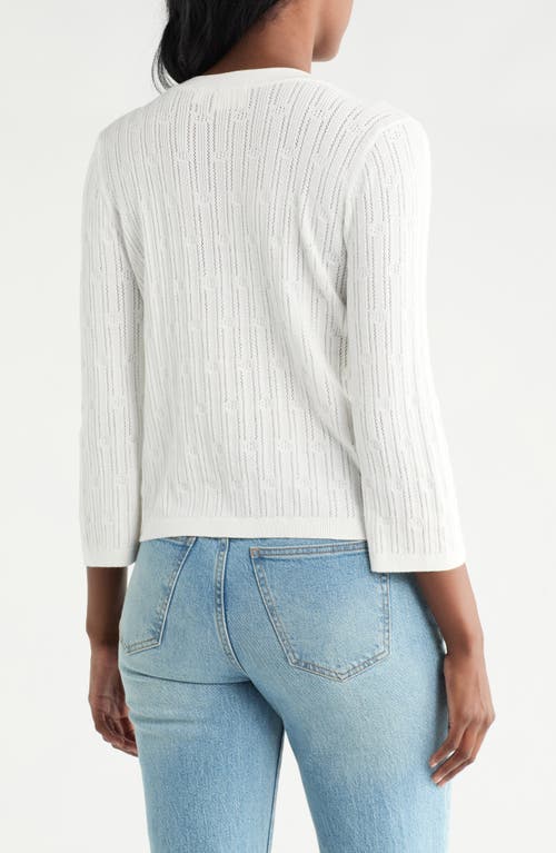 Cyrus Novelty Stitch Button-up Shirt In White