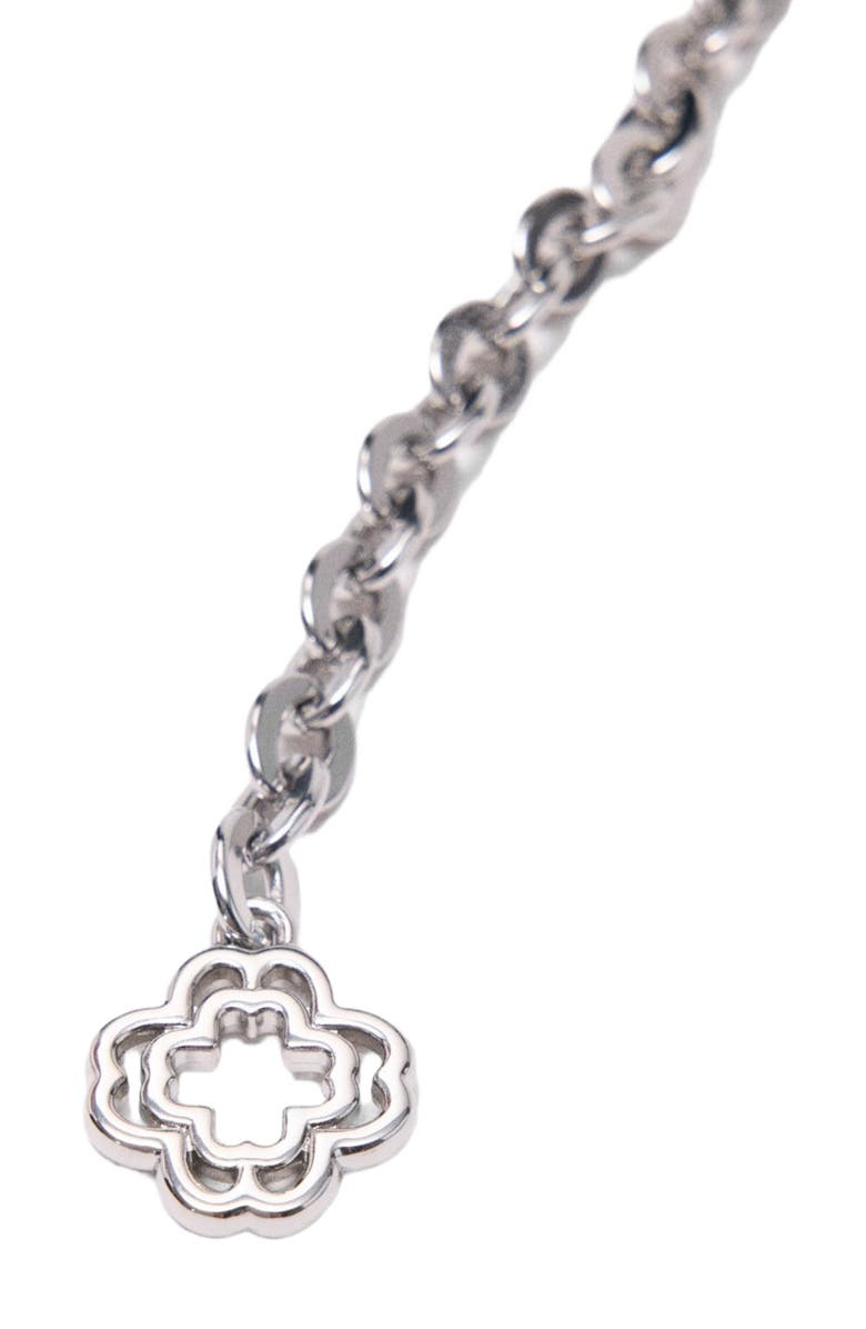 maje Rhinestone chain belt, Alternate, color, Silvery