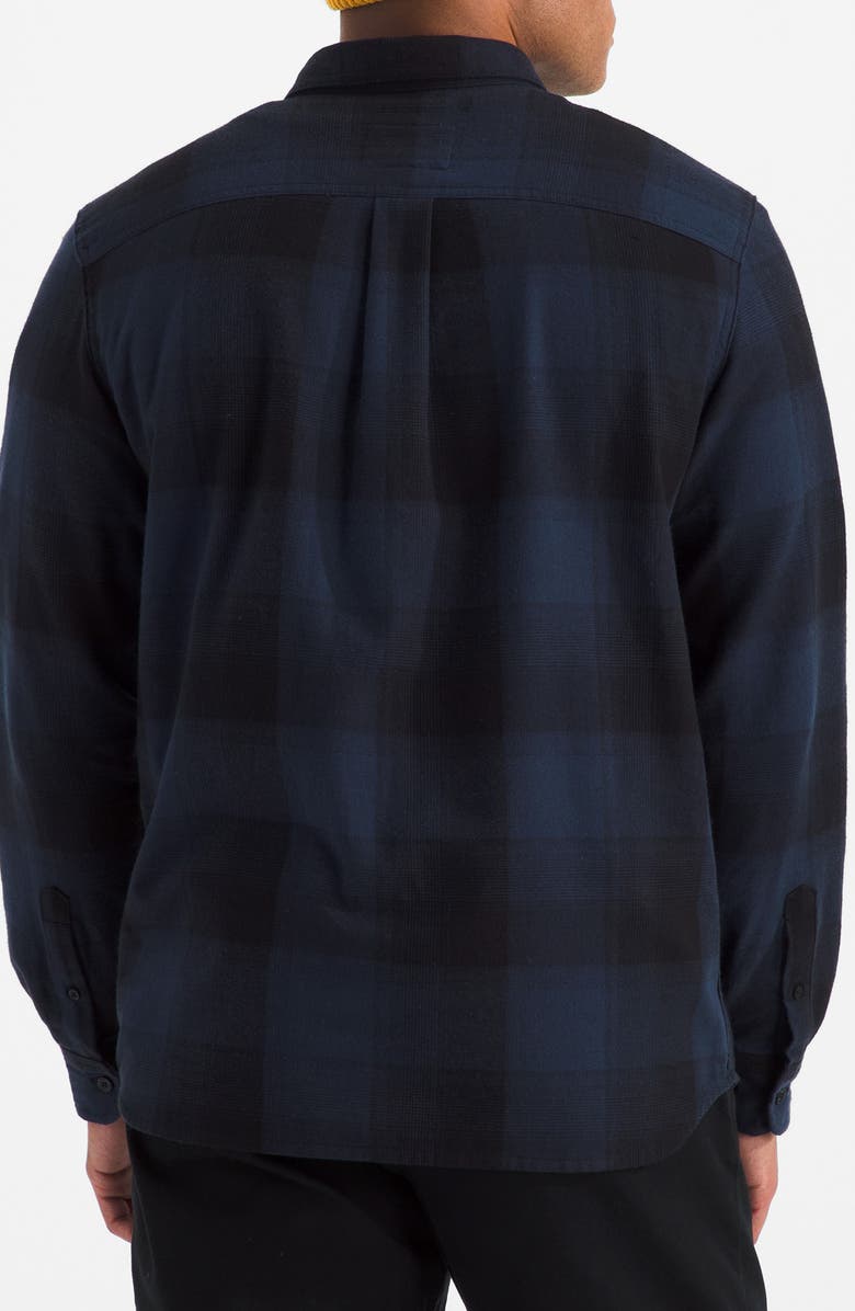 The North Face Arroyo Plaid Cotton Flannel Button-Up Shirt, Alternate, color, Summit Navy Shadow Plaid