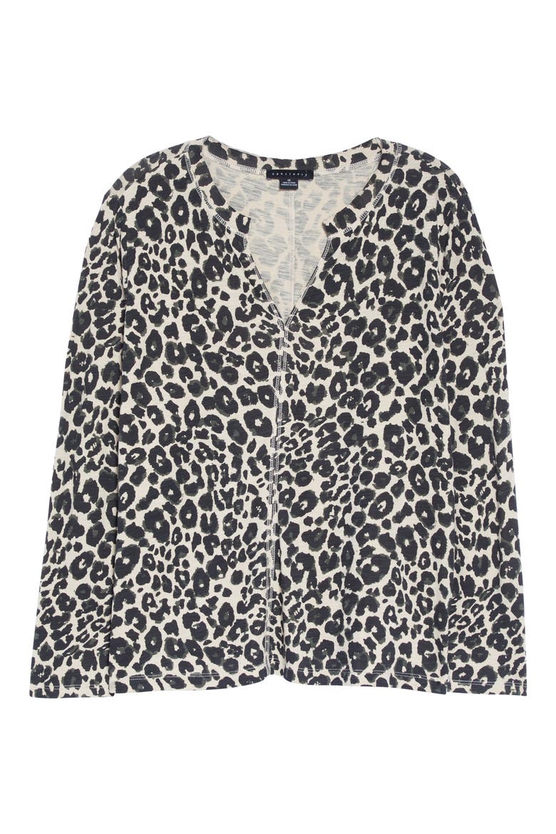 Ives Long Sleeve Cotton Blend Top, Alternate, color, CLASSY CAT