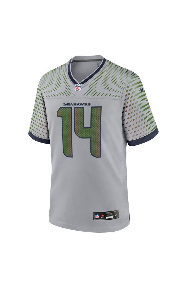 Nike Men's Nike Sam Darnold Wolf Gray Seattle Seahawks 2025 Rivalries Collection Game Jersey, Alternate, color, Gray