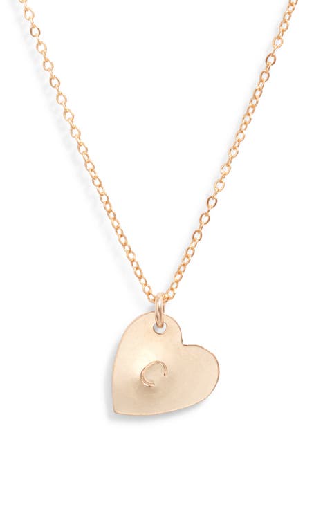 Sophia Initial Heart Pendant Necklace