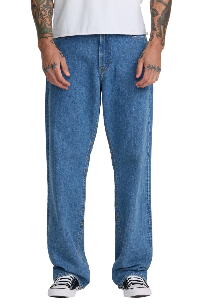 Americana Dayshift Relaxed Straight Fit Jeans, Main, color, BLUE COLLAR