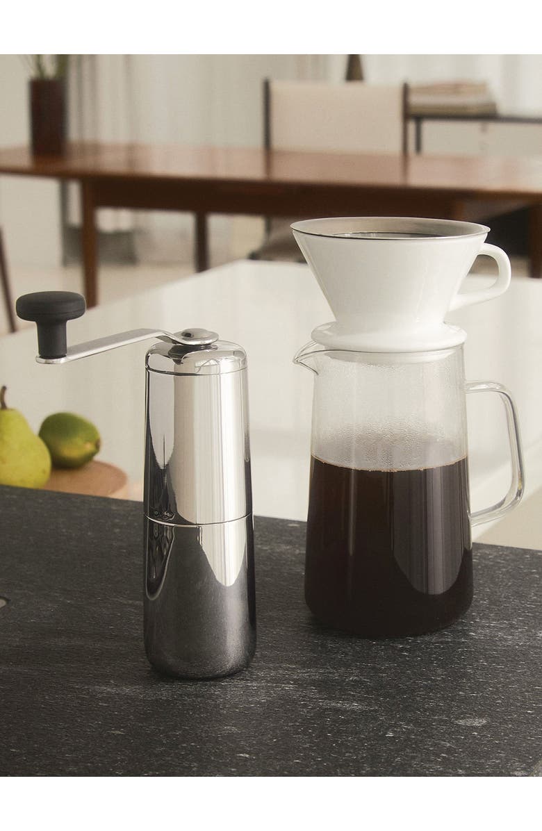 ALESSI Slow Coffee Set, Alternate, color, Stainless Steel