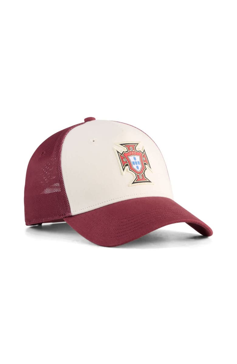 PUMA Men's Puma Maroon/White Portugal National Team King Trucker Adjustable Hat, Alternate, color, Maroon