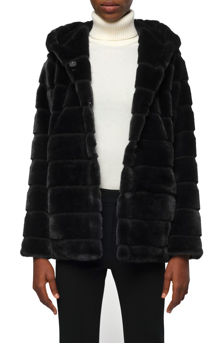 Apparis Goldy Recycled Polyester Pluche<sup>™</sup> Faux Fur Coat, Main, color, 