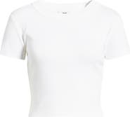 Mavi Jeans Crop Stretch Cotton T-Shirt