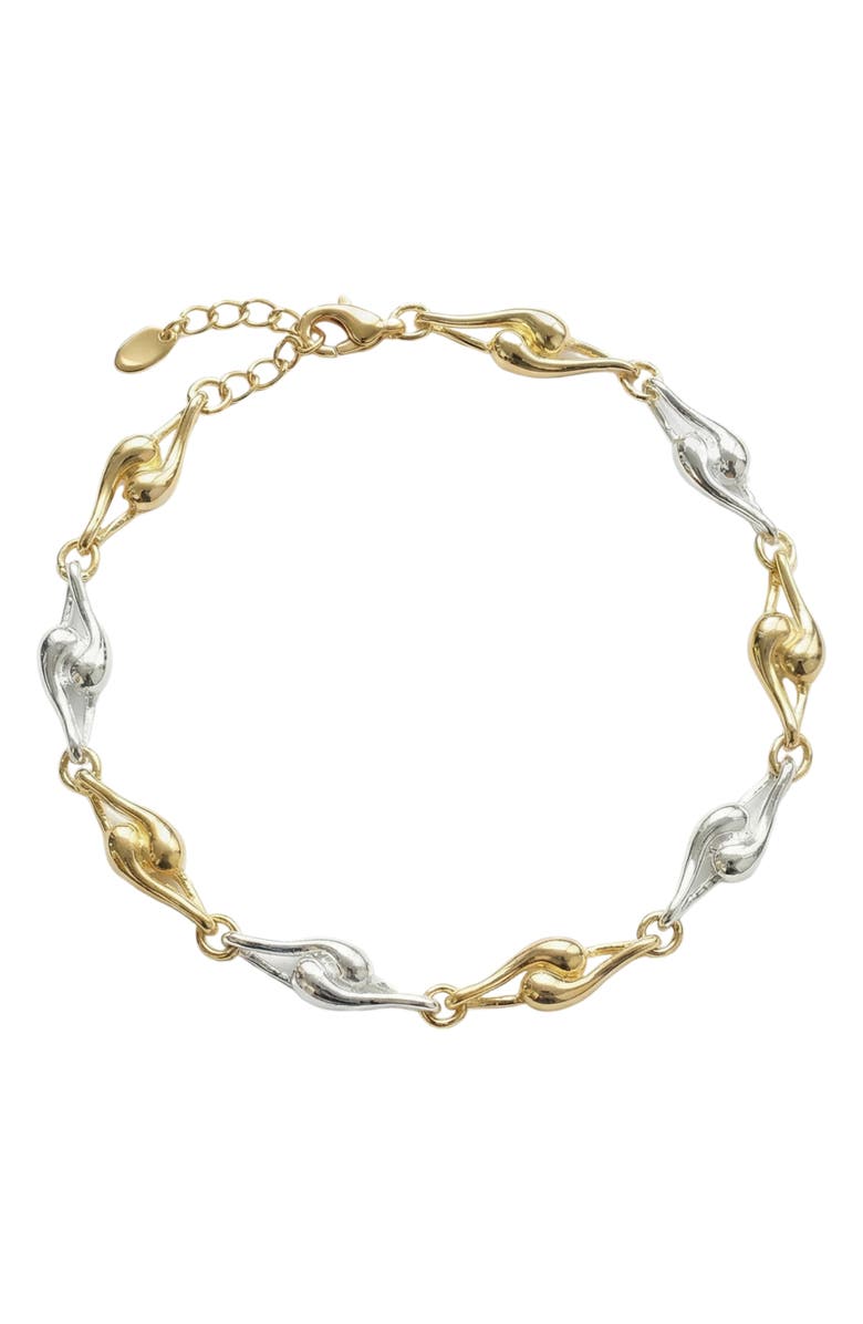 ARGENTO VIVO Fluid Link Bracelet, Main, color, Two Tone