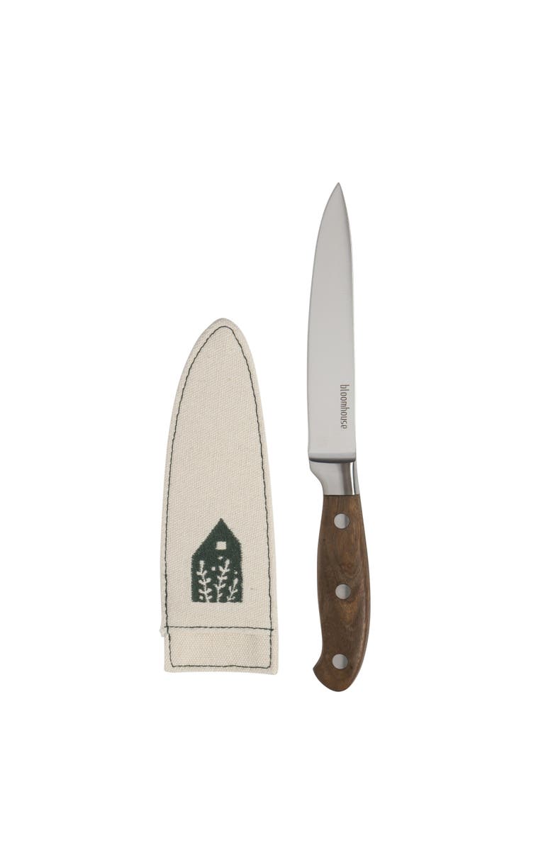 Bloomhouse German Steel Utility/Boning Knife, Main, color, Natural Wood