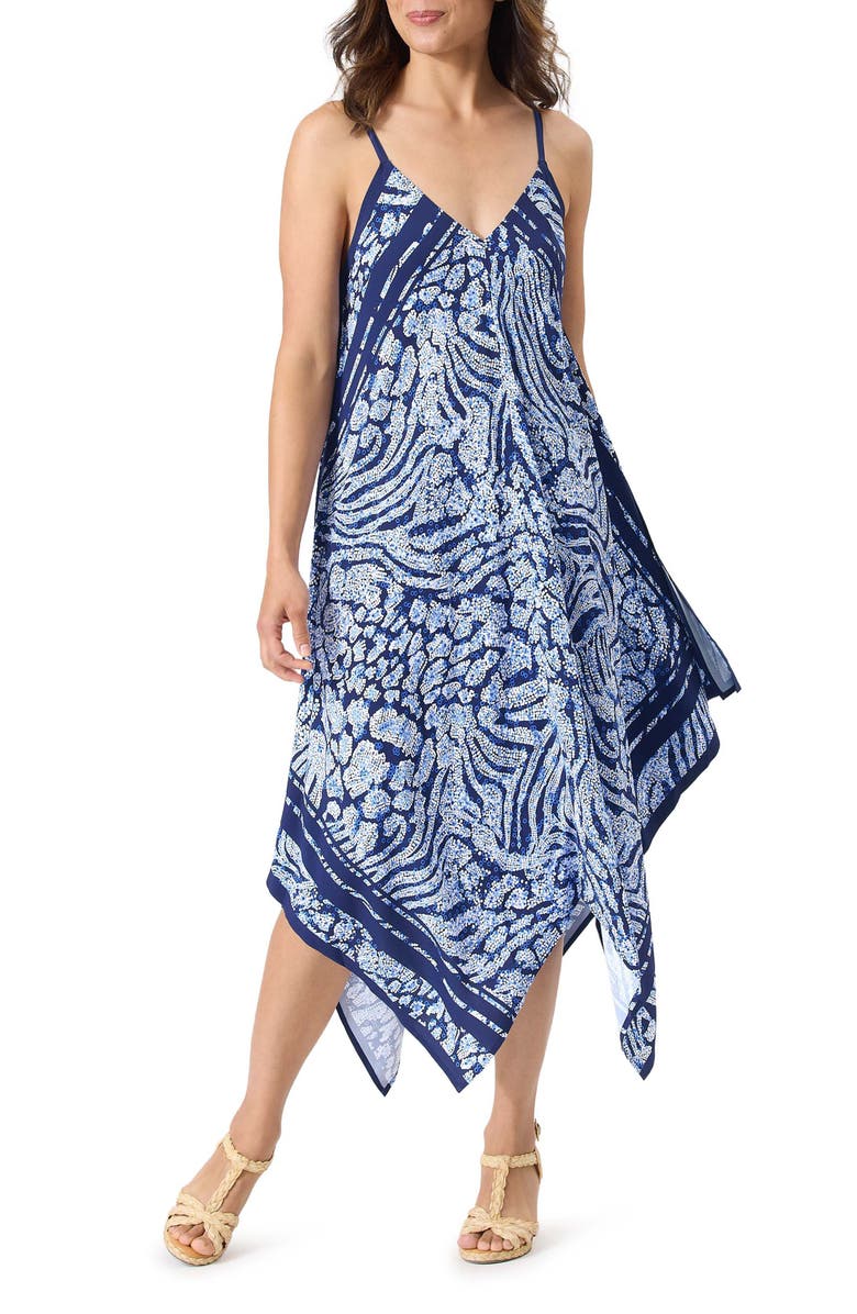 Tommy Bahama Playa Brava Scarf Cover-Up Dress, Main, color, 