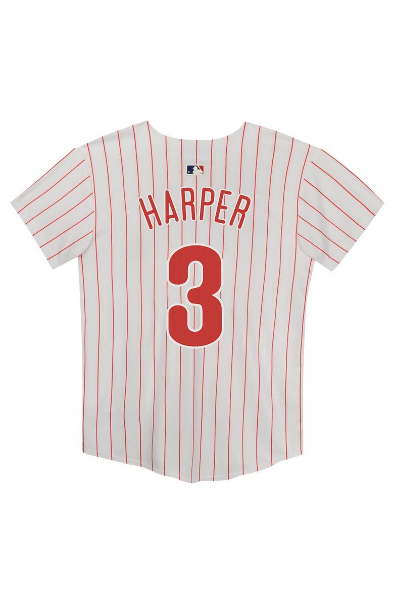 Nike Preschool Nike Bryce Harper White Philadelphia Phillies Home Game Jersey, Alternate, color, White