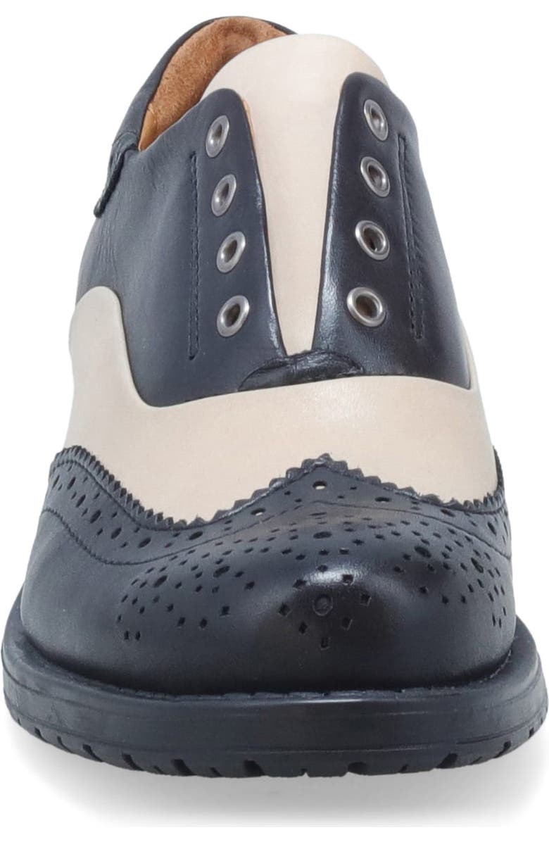 Miz Mooz Peabody Spectator Wingtip Oxford, Alternate, color, Black/ Cream