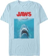 Jaws Men's Jaws Oversized Movie Poster Graphic T-Shirt