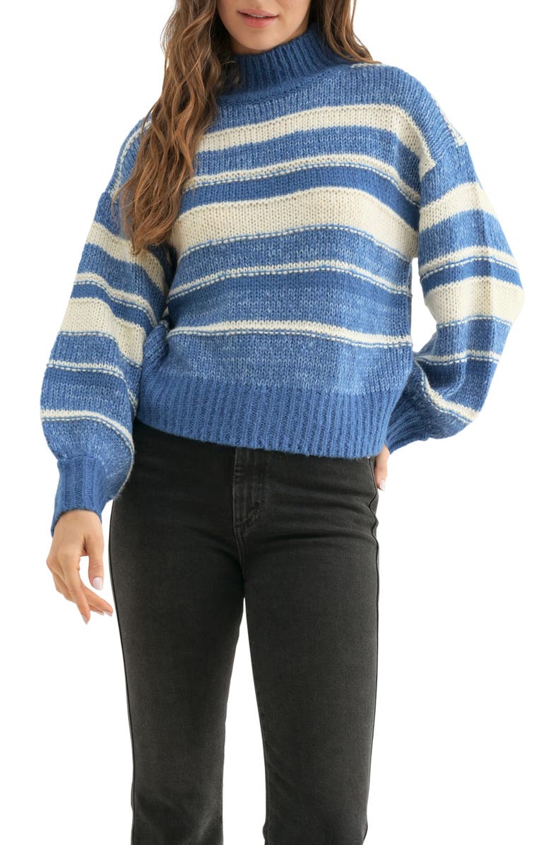 Lush Abstract Stripe Sweater, Main, color,