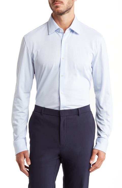 Hank Stretch Dot Dress Shirt
