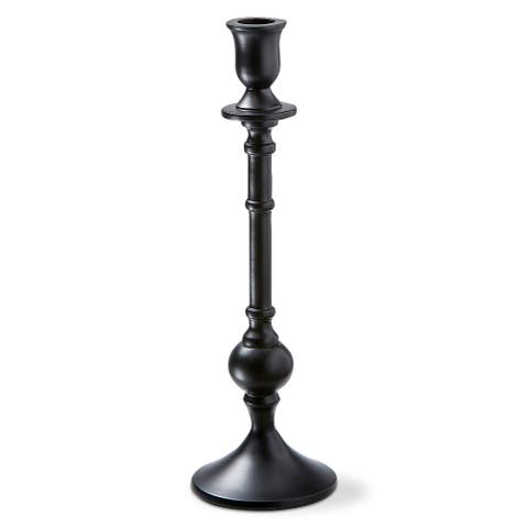 Westport Black Cast Aluminum Taper Candle Holder Large