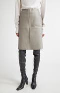 TOTEME Panelled Lambskin Leather Skirt