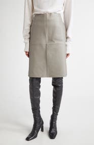 TOTEME Panelled Lambskin Leather Skirt