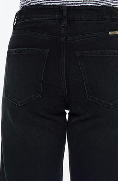 Kancan Victoria Ultra High Rise Cropped Wide Leg Jeans In Multi