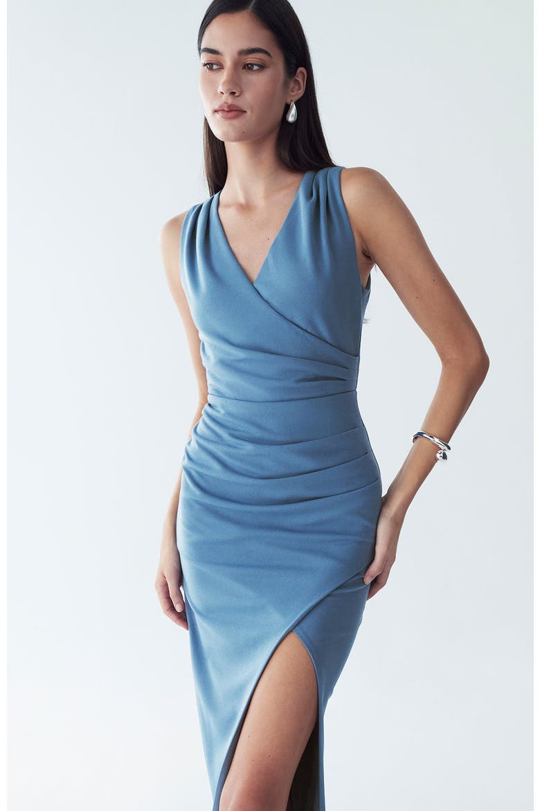 Merry Maxi Dress, Alternate, color, Petrol Blue