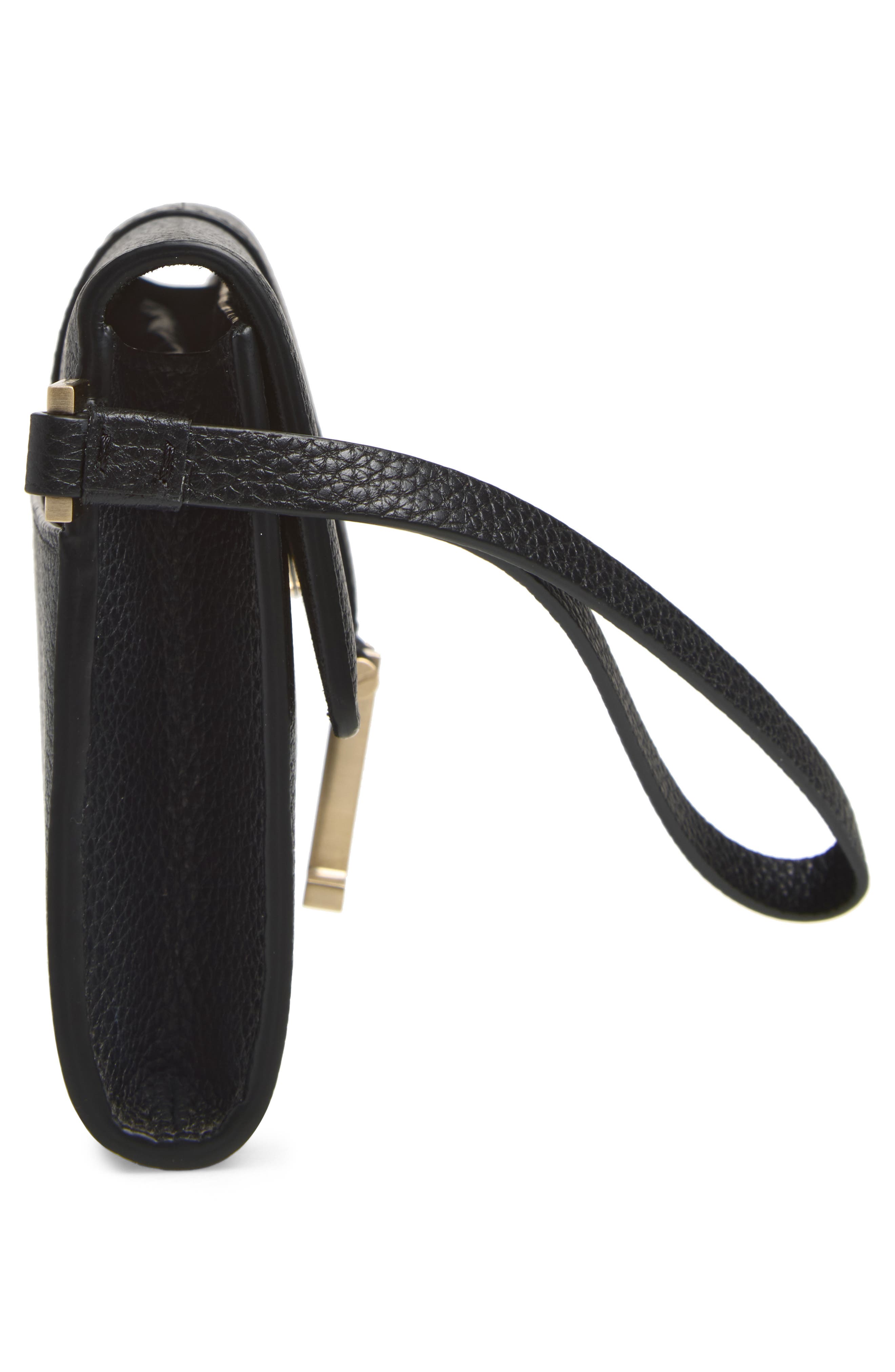 Kara Clutch, Alternate, color, BLACK