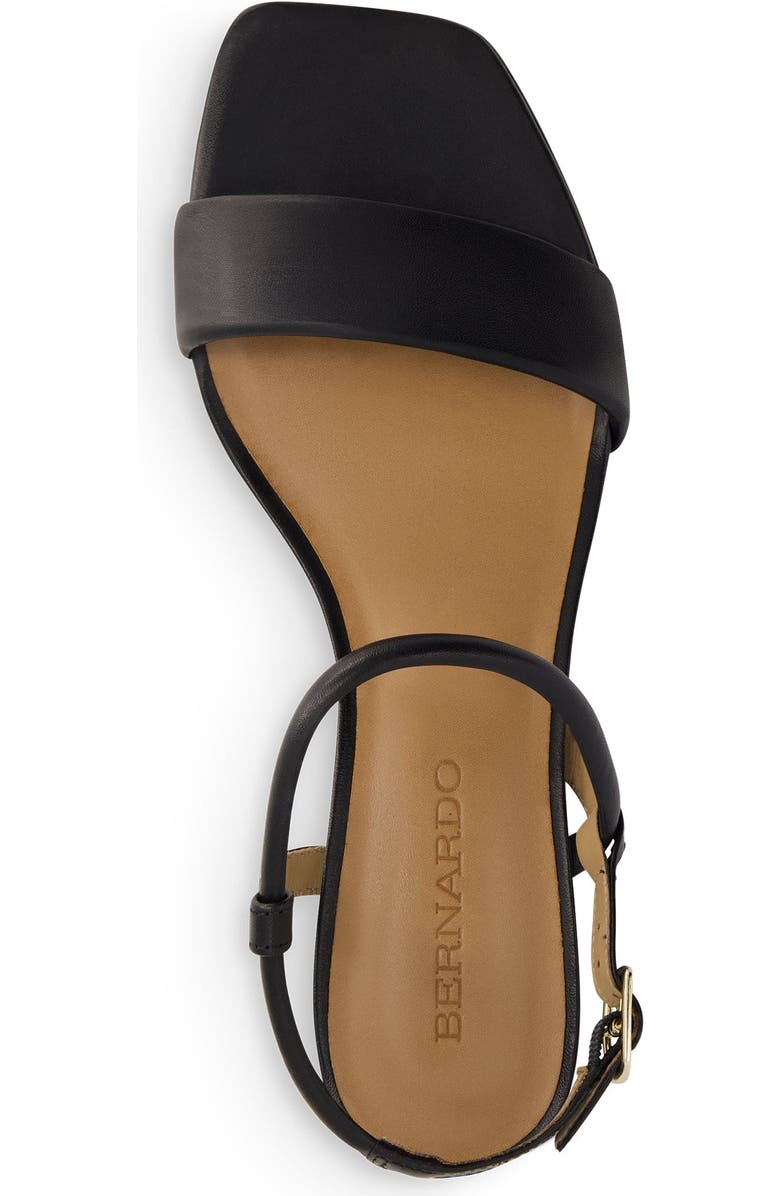 Bernardo Footwear Josei Low Heel Sandal, Alternate, color, Black