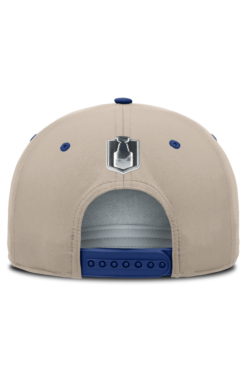 FANATICS Men's Fanatics Royal/Tan Edmonton Oilers 2026 Stanley Cup Playoffs Locker Room Adjustable Hat, Alternate, color, Royal