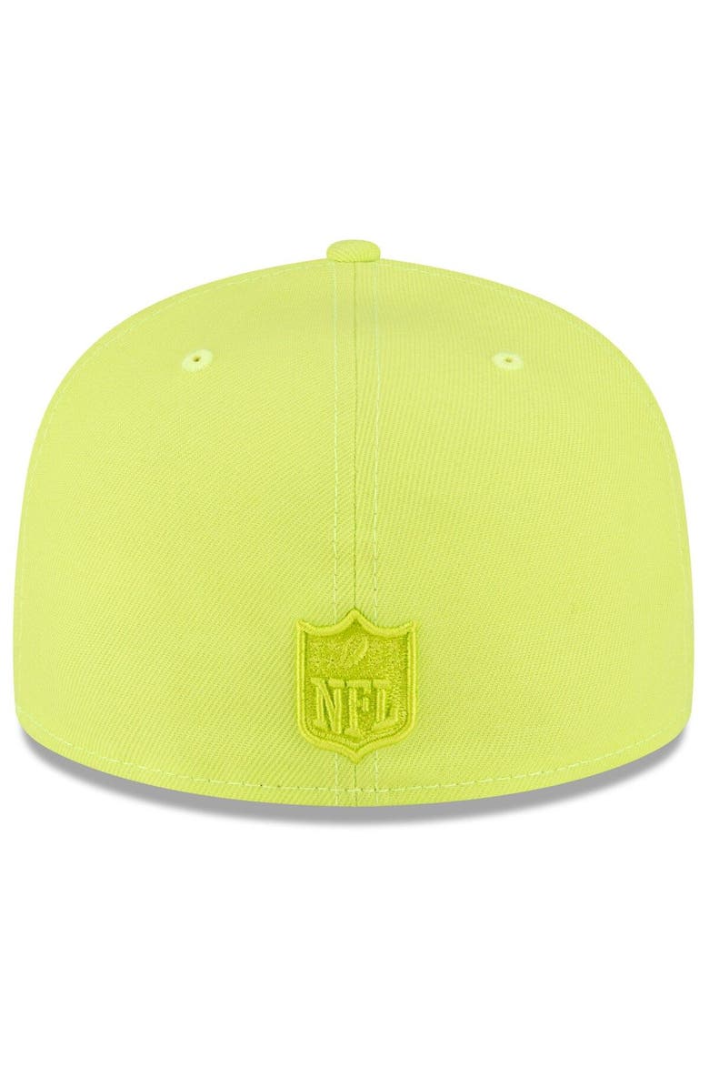 New Era Men's New Era Neon Green Dallas Cowboys Color Pack Brights 59FIFTY Fitted Hat, Alternate, color, 