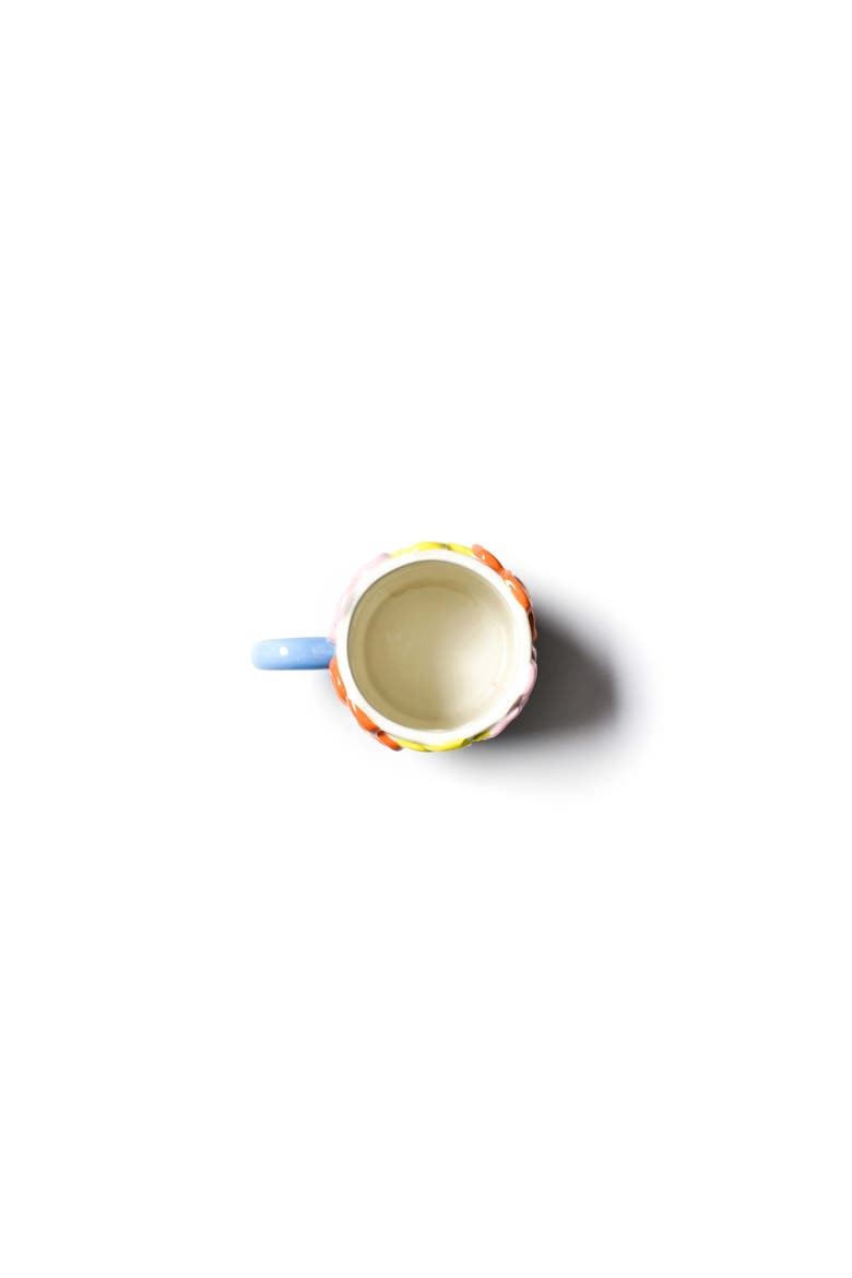 Flowers Shaped Mug, Alternate, color, Black