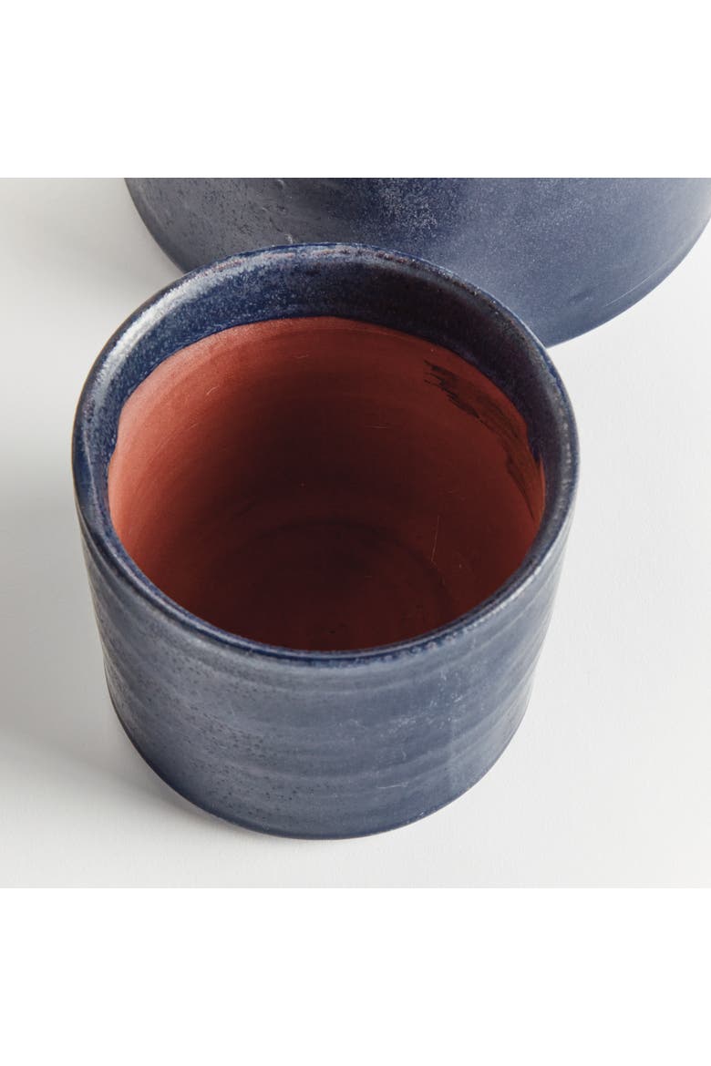 Navy Terracotta Planters Studio Cachepots, Set of 3, Alternate, color, Blue