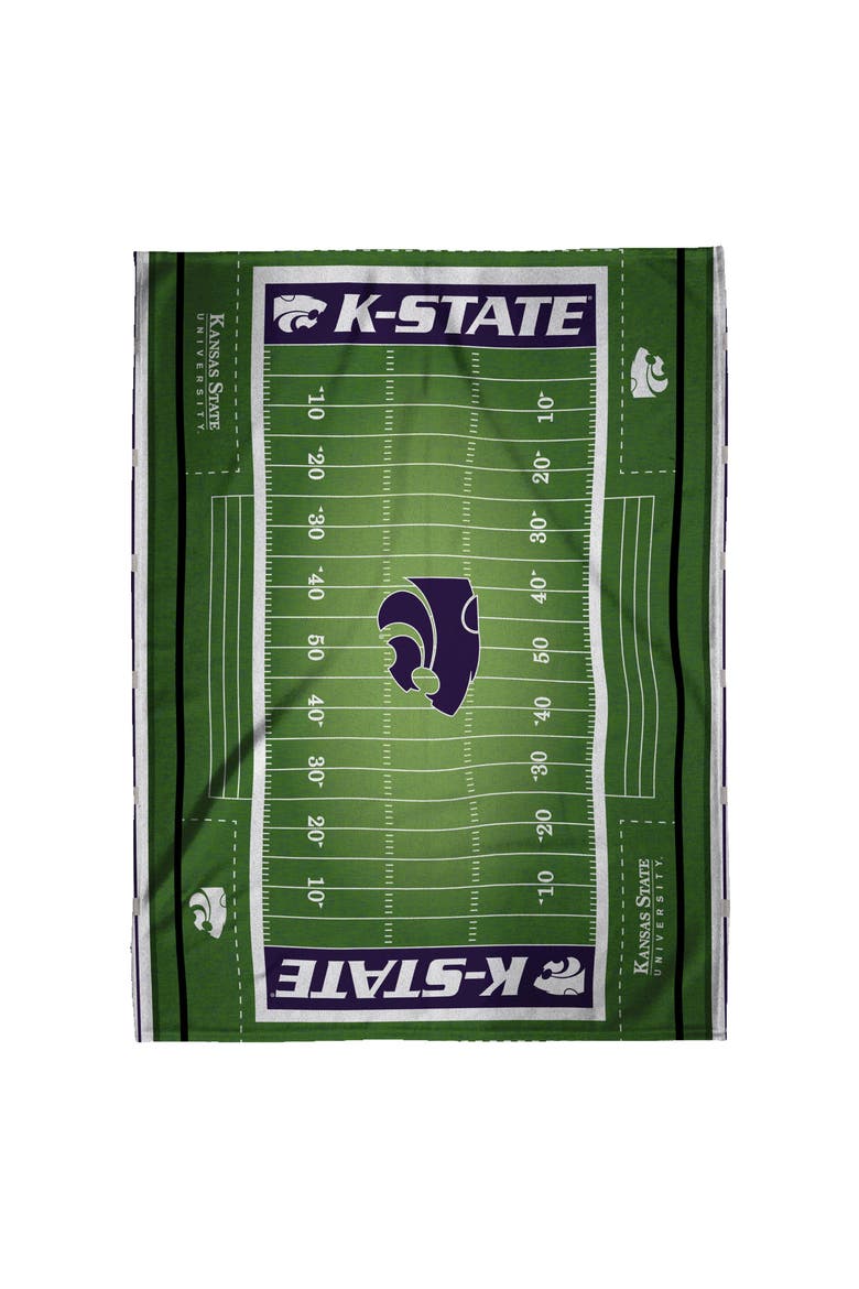 Kansas State Wildcats Football Field 60" x 80" Raschel Throw, Alternate, color, None