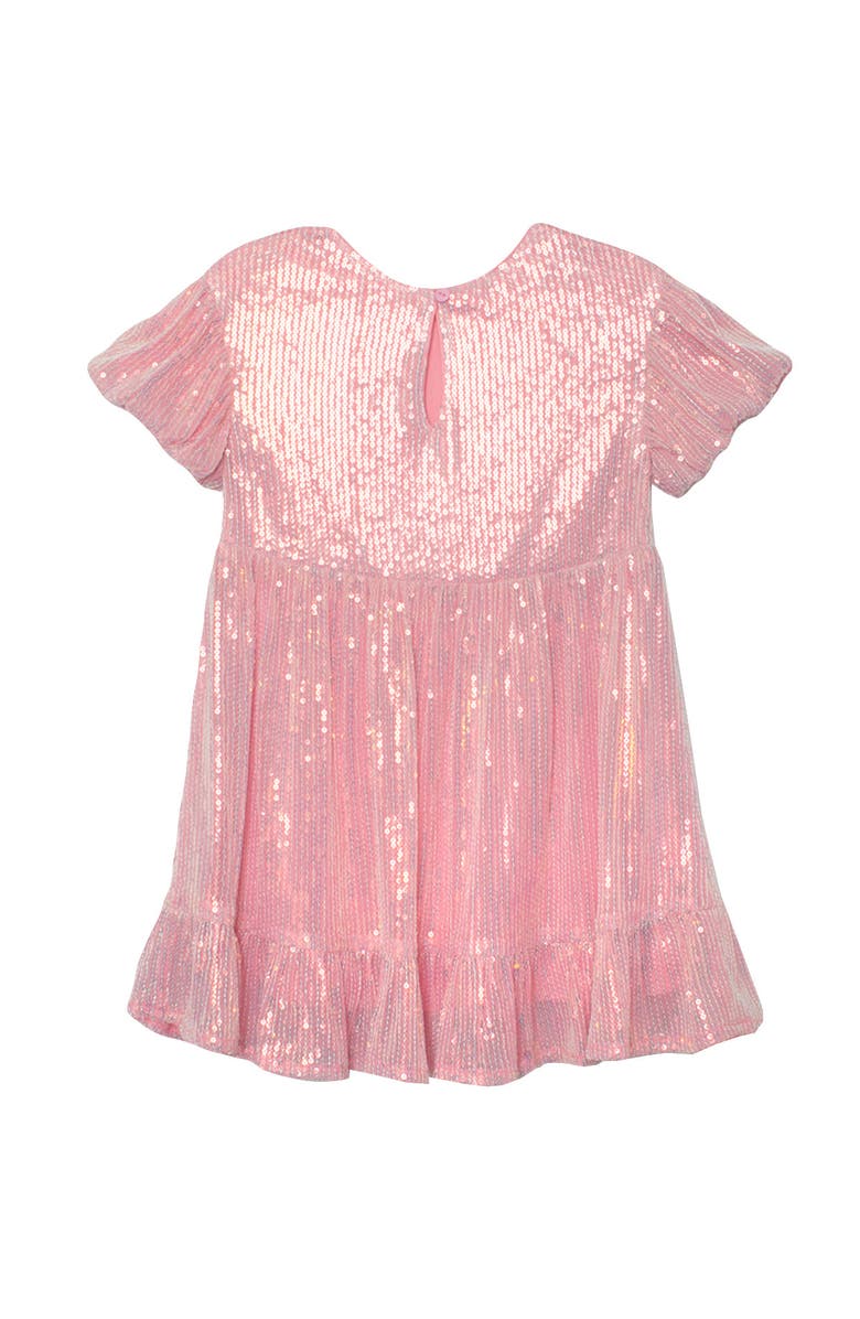 Isobella & Chloe Glitter and Glitz Dress, Alternate, color, Pink