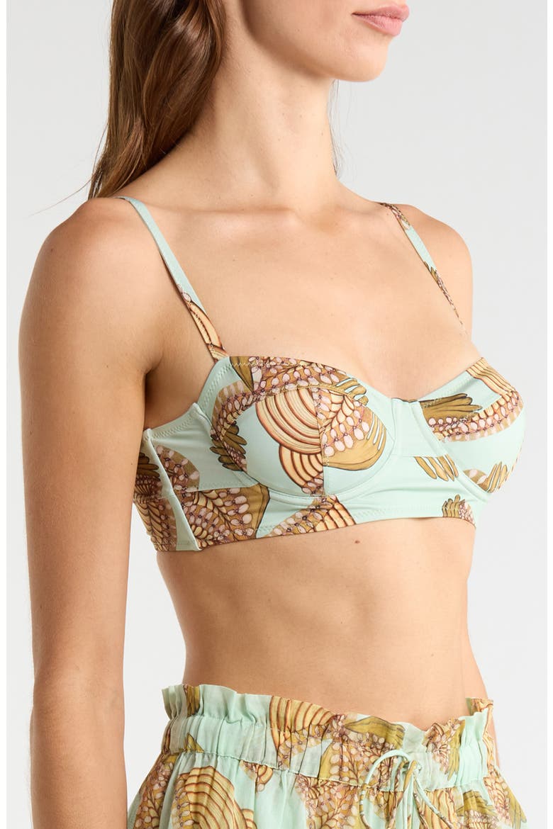 Zahara Bra Cup Bikini Top, Alternate, color, WATER BLOSSOMS