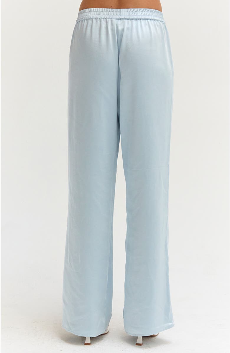 CRESCENT Satin Pull On Pants, Alternate, color, Light Blue