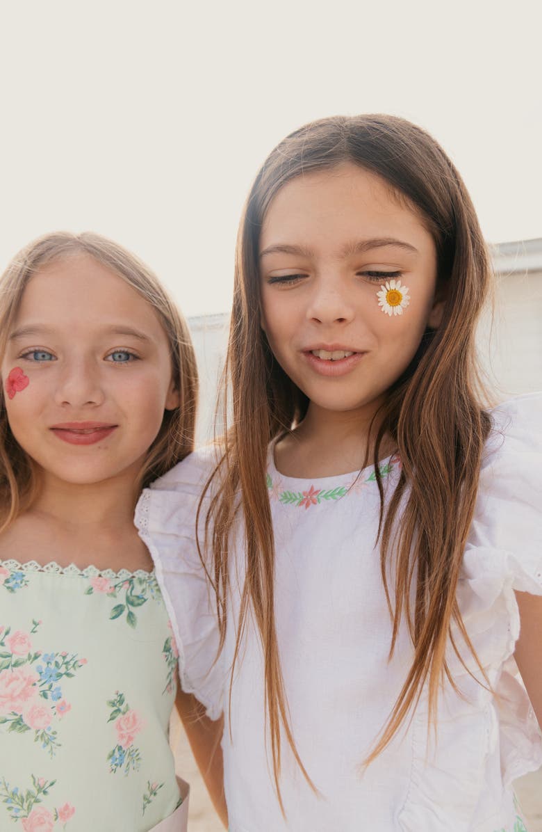 Hope & Henry Kids' Organic Sleeveless Sateen Party Dress, Alternate, color, Chateau Floral