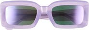 DIFF 53mm Rectangle Sunglasses