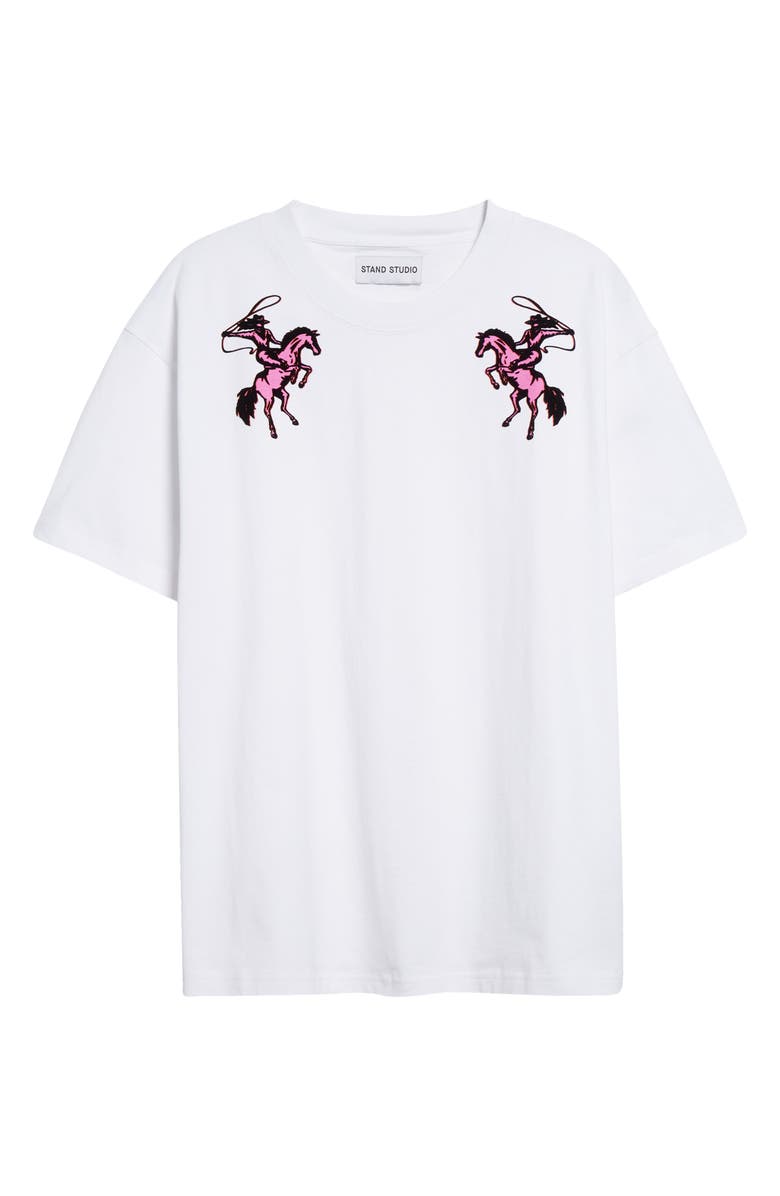 Stand Studio Shirley Oversize Organic Cotton Graphic T-shirt, Alternate, color, 