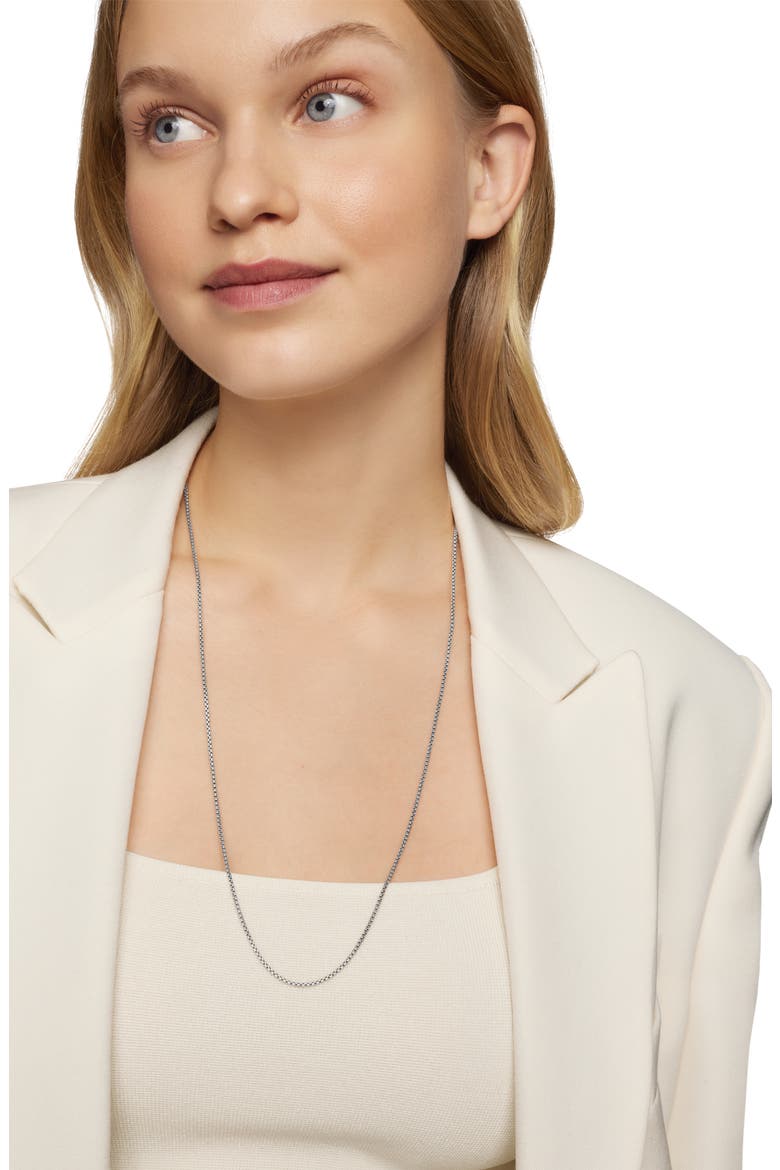 Box Chain Slider Necklace in Sterling Silver, 1.7mm, Alternate, color, SILVER