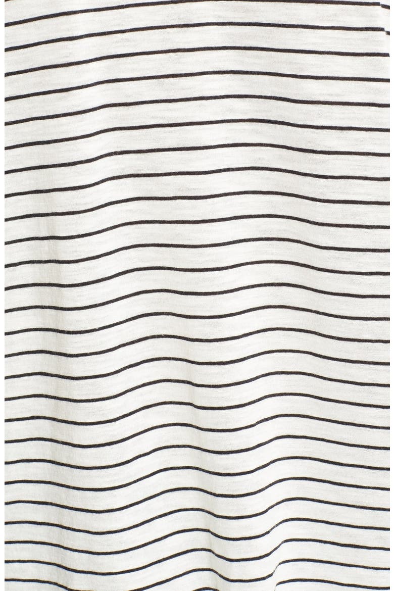 Relaxed Stripe Tee, Alternate, color, VANILLA/ BLACK