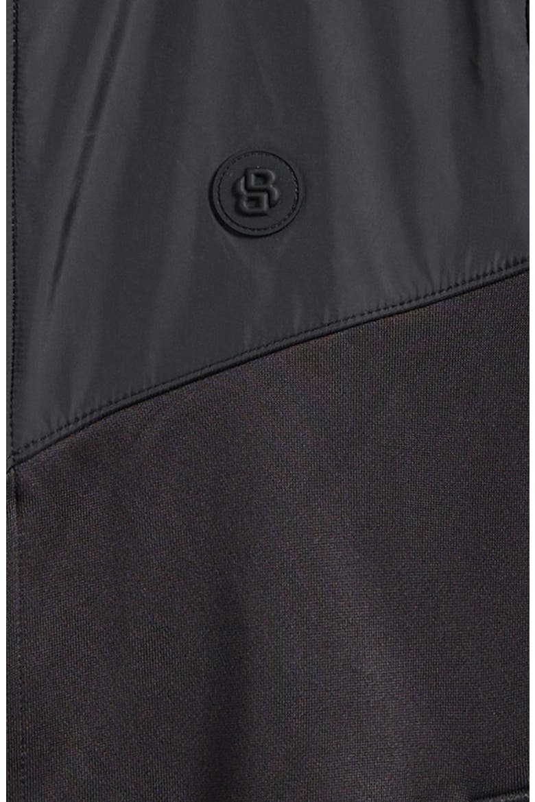 Kids' Mixed Media Jacket, Alternate, color, BLACK