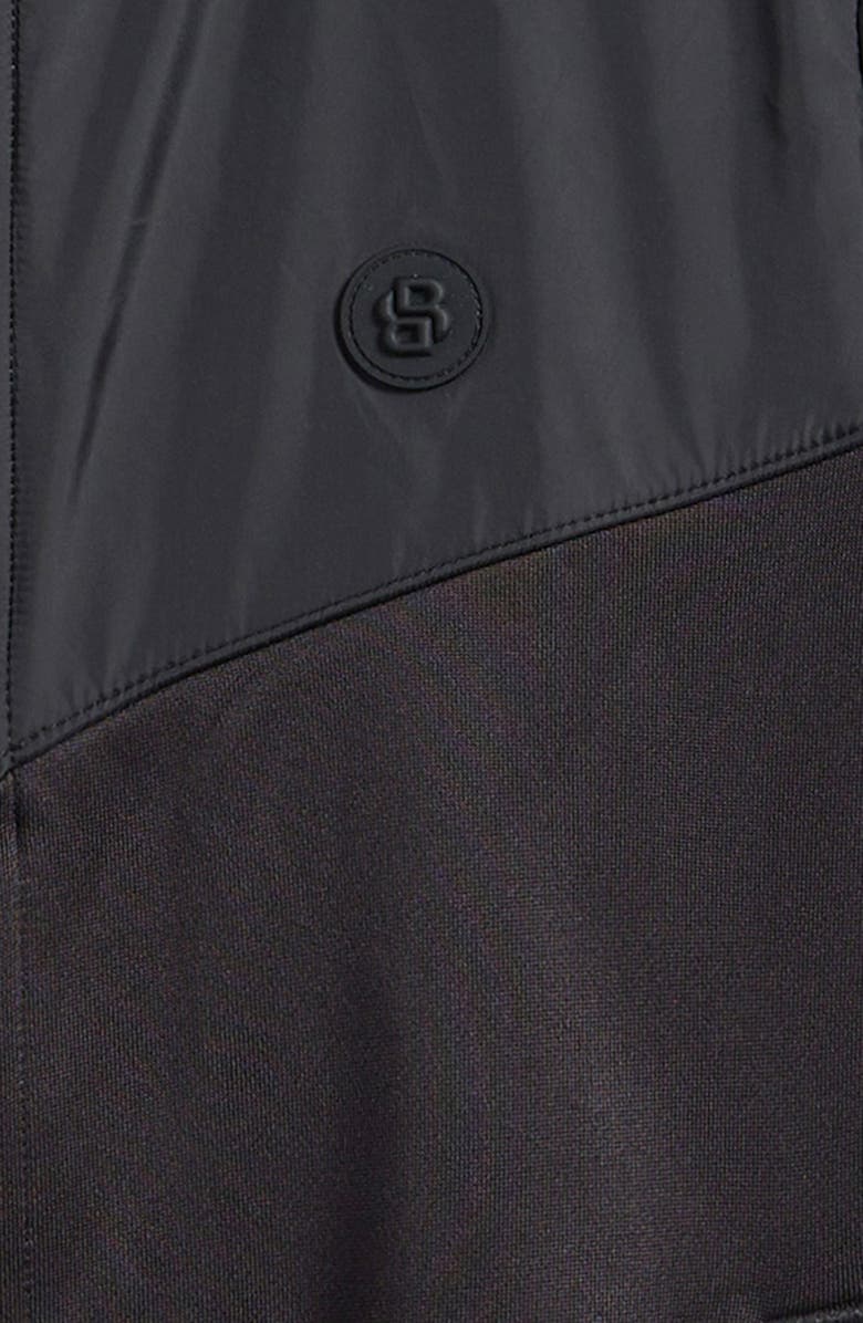 BOSS Kidswear Kids' Mixed Media Jacket, Alternate, color, Black