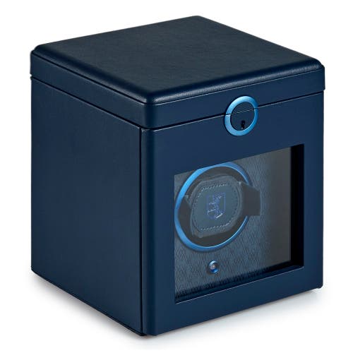 Wolf Earth Single Watch Winder In Midnight Blue