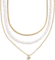 BaubleBar Rue Set of 3 Waterproof Necklaces