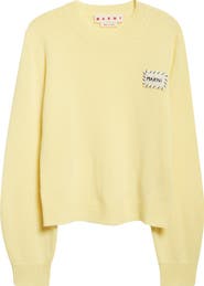 Marni Mending Logo Cashmere Sweater