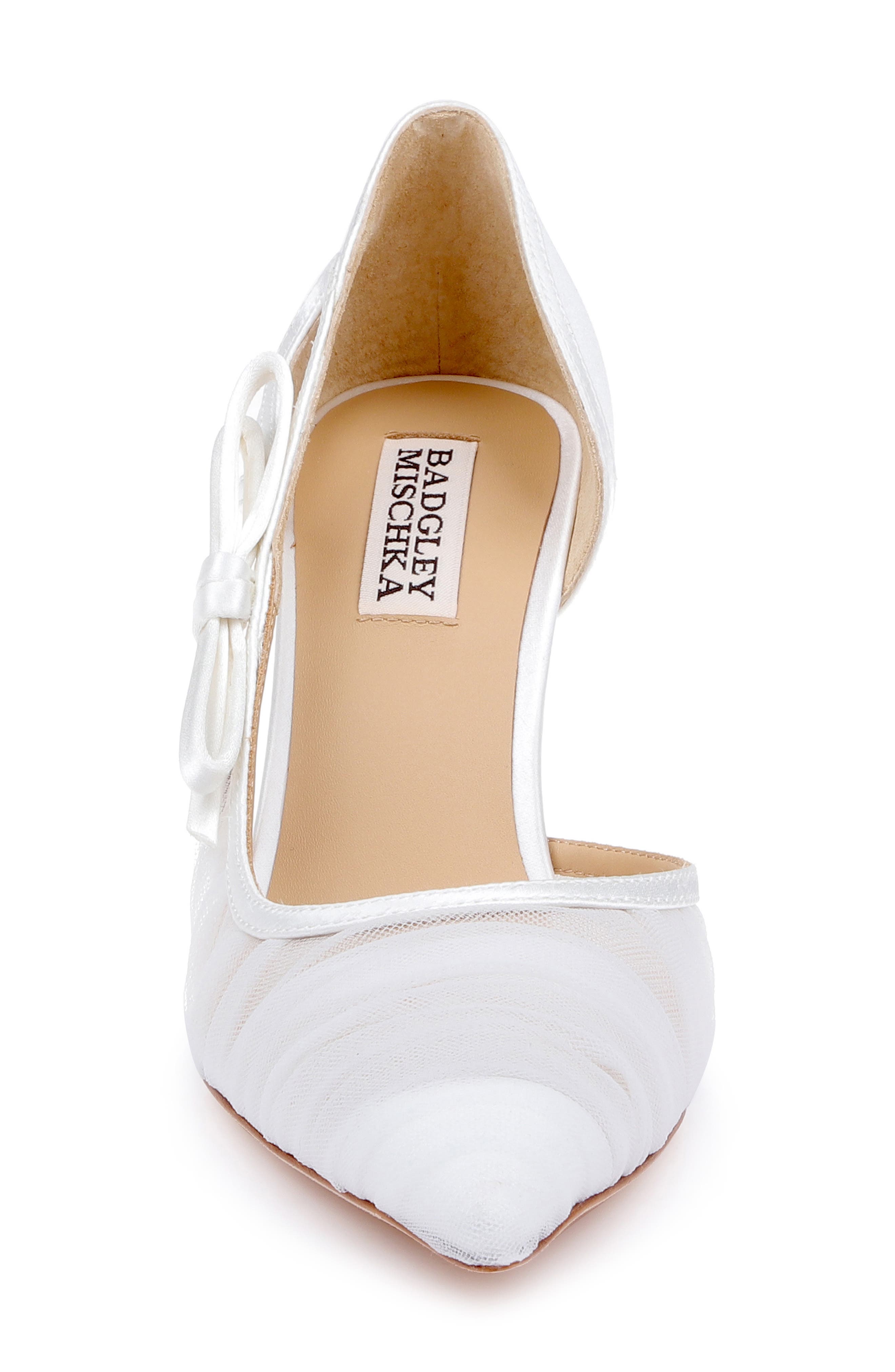 Rayna Half d'Orsay Pump, Alternate, color, WHITESATIN