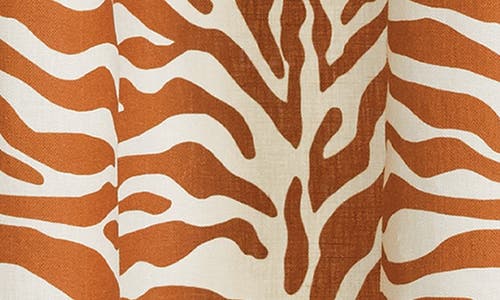 Matouk Regine Zebra Stripe Shower Curtain In Brown