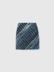 Missoni Wool-blend Check Mini Skirt