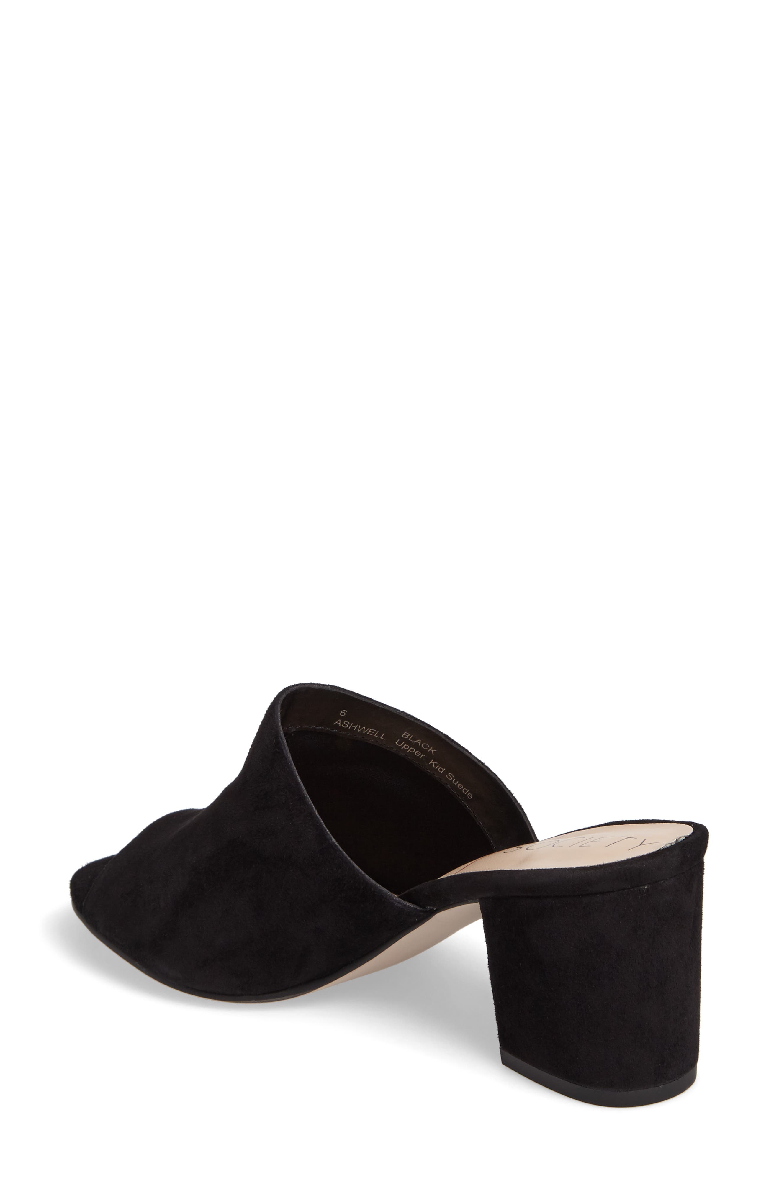Ashwell Mule, Alternate, color, BLACK SUEDE