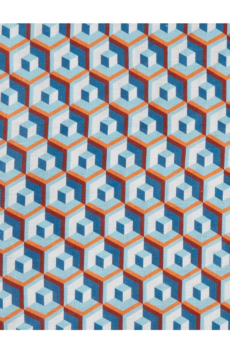 La DoubleJ Large Tablecloth (180X350) Cubo Giallo/Fuxsia Blue, Alternate, color, Cubo Giallo/Fuxsia Blue